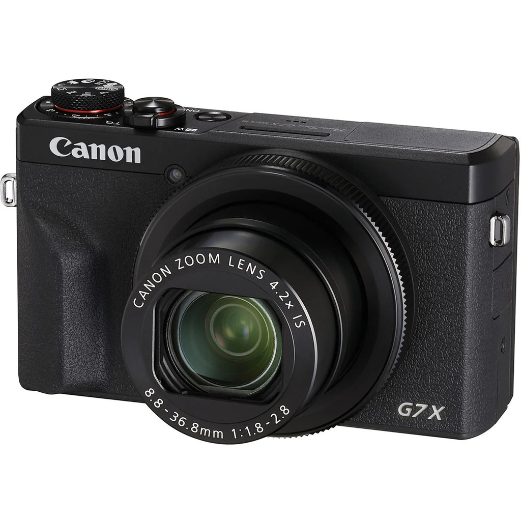 Canon PowerShot G7 X Mark III Black – 20.1MP 4K Vlogging Camera, Live Streaming, YouTube & Content Creators